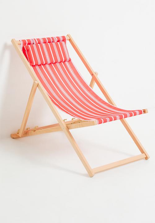 H&S - Outdoor Nelly Beach Chair - Red