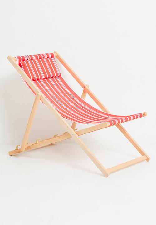 H&S - Outdoor Nelly Beach Chair - Red