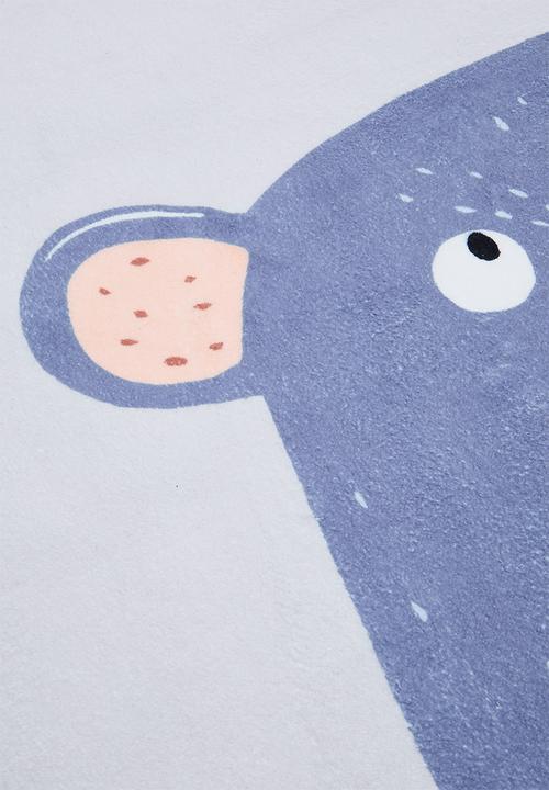 Pop Candy - Bear graphic rug - blue/multi