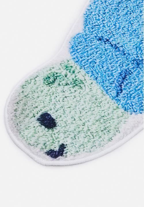 Pop Candy - Turtle-shaped bath mat - blue/green