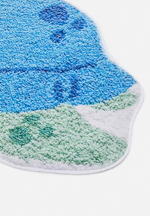Pop Candy - Turtle-shaped bath mat - blue/green