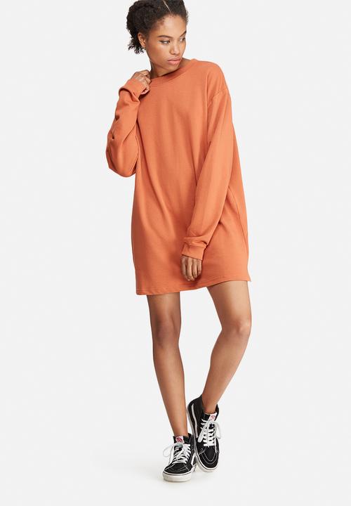 missguided oversized sweater dress Missguided oversized midi sweater dress with hood in sand