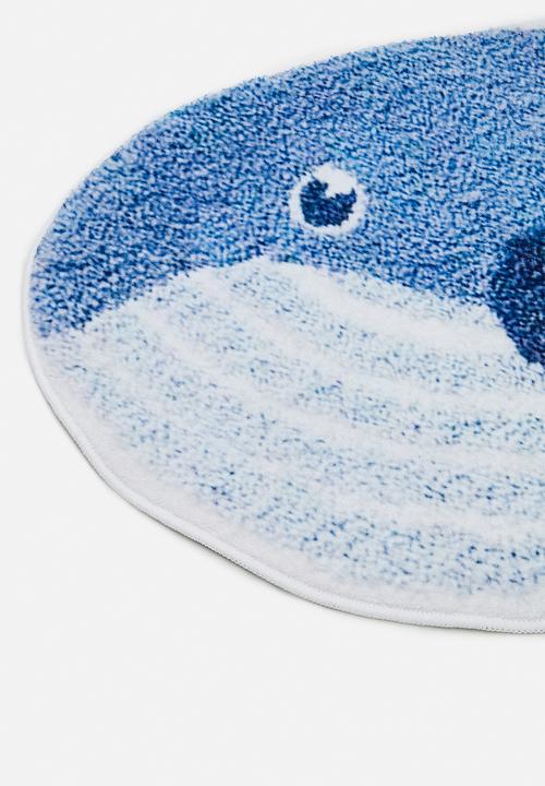 Pop Candy - Whale-shaped bath mat - blue 