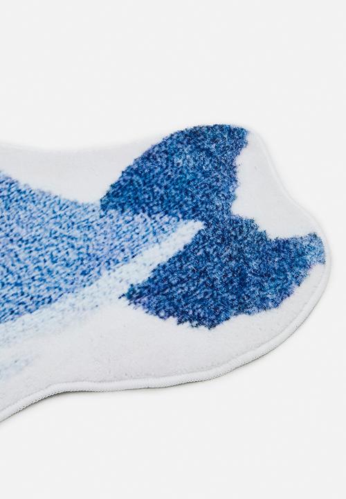 Pop Candy - Whale-shaped bath mat - blue 