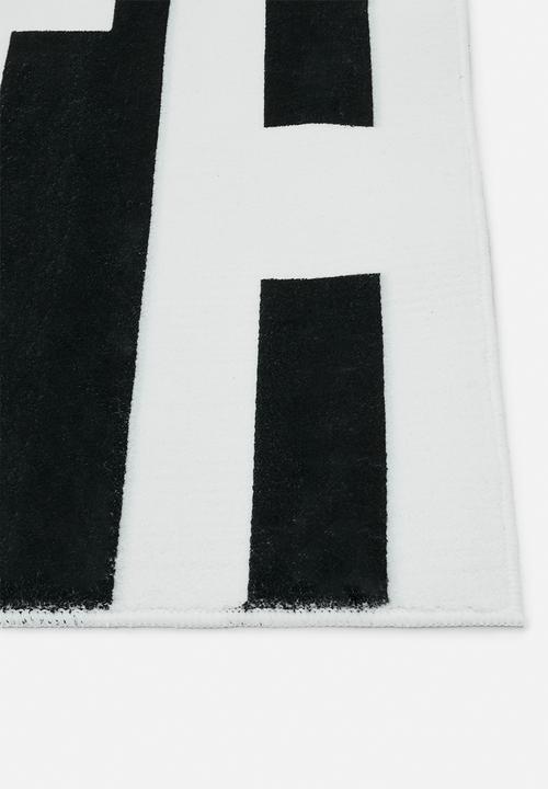 Pop Candy - Tufted bath mat - black/white