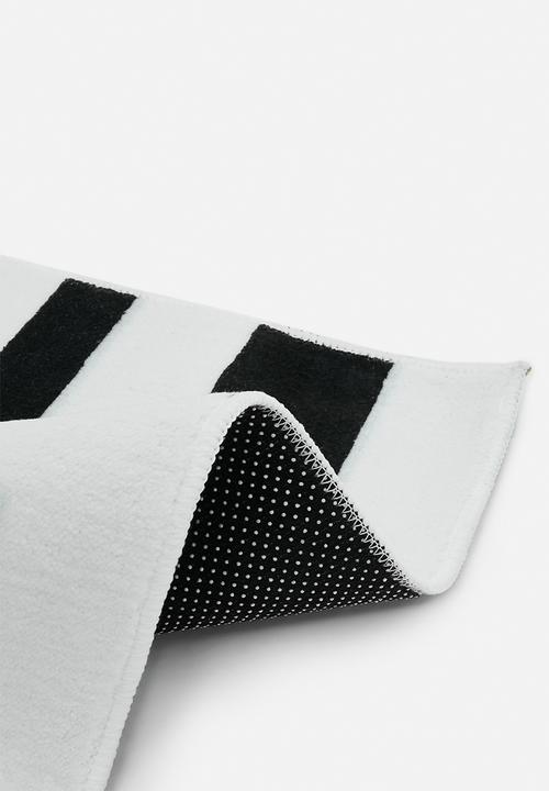Pop Candy - Tufted bath mat - black/white