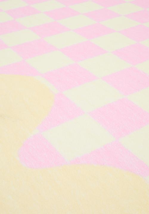 Pop Candy - Wavy edge rug - pink/yellow