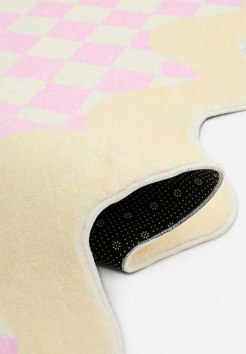 Pop Candy - Wavy edge rug - pink/yellow