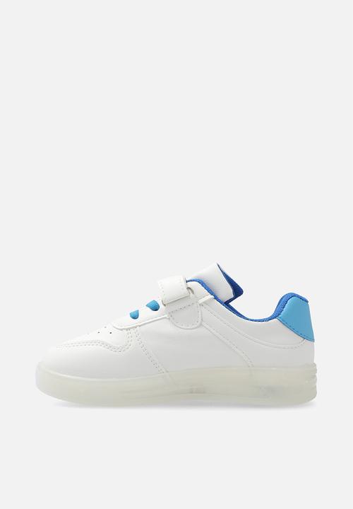 Pop Candy - LED sole sneakers - white/blue