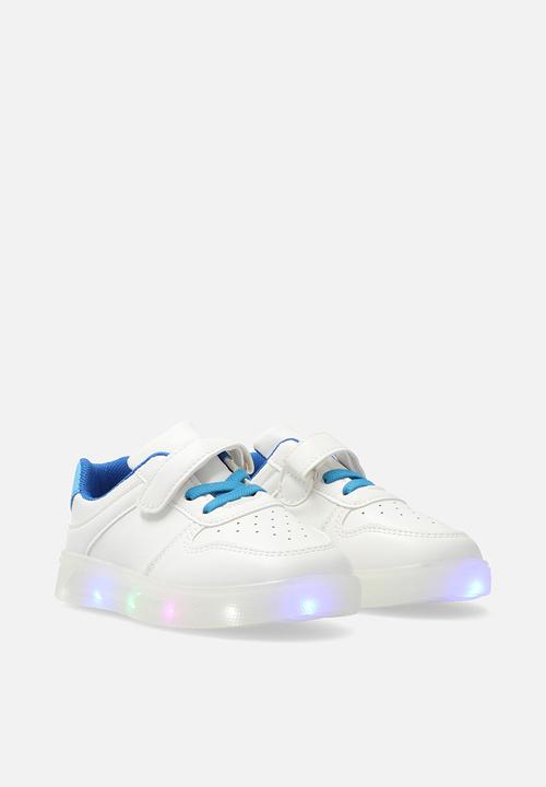 Pop Candy - LED sole sneakers - white/blue