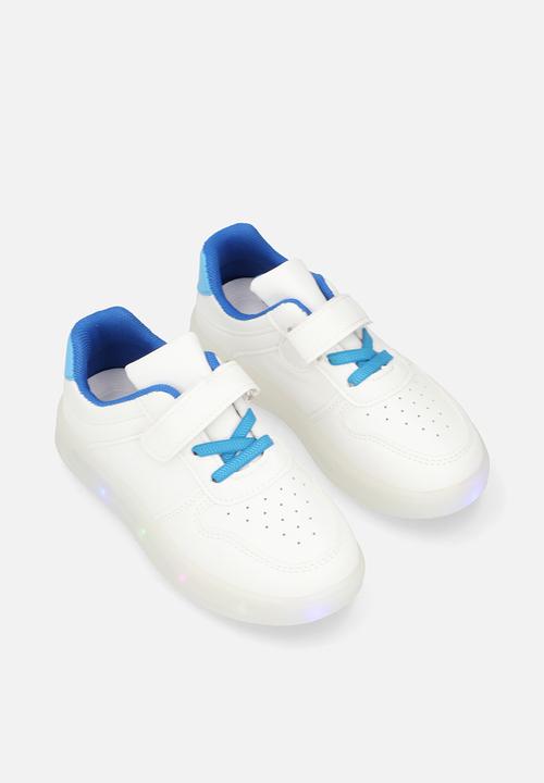 Pop Candy - LED sole sneakers - white/blue