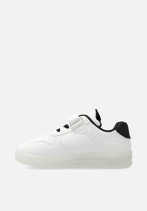 Pop Candy - LED sole sneakers - white/black