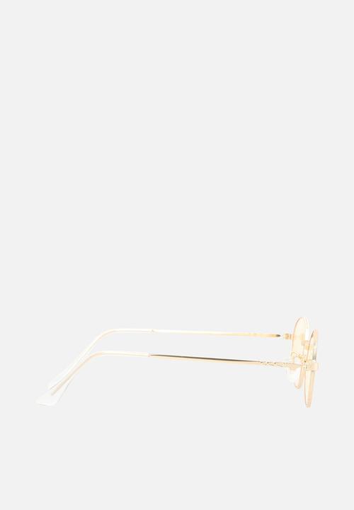 Pop Candy - Gold frame glasses - yellow