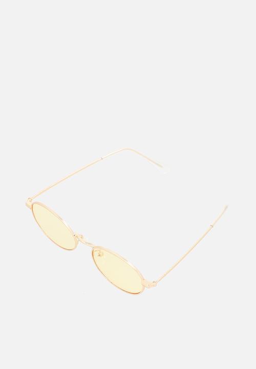 Pop Candy - Gold frame glasses - yellow