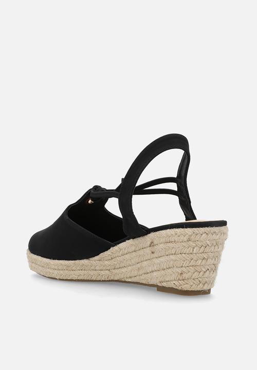 Butterfly Feet - Lanah 3 espadrille wedge heel - black