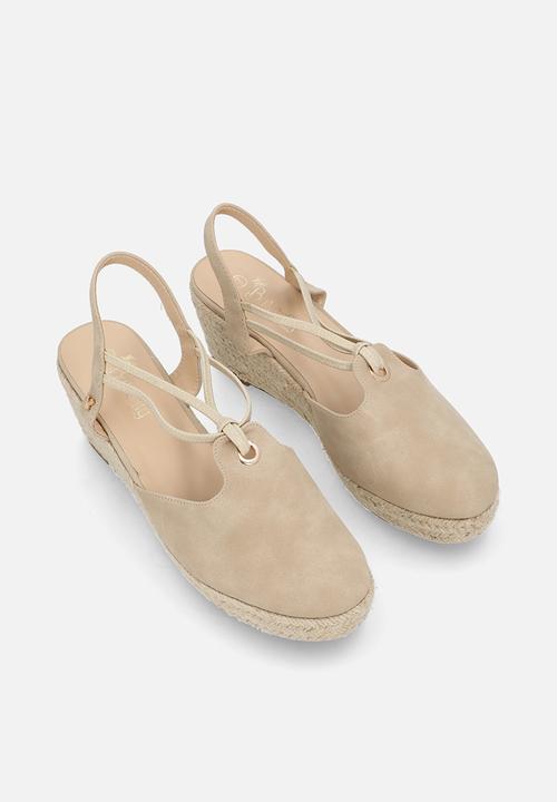 Butterfly Feet - Lanah 3 espadrille wedge heel - taupe