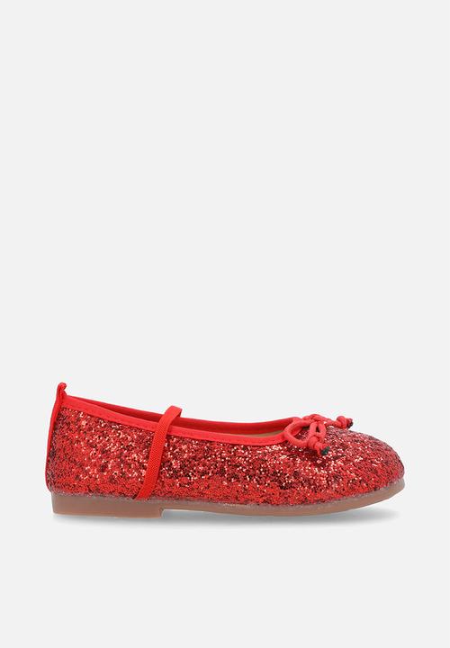 Pop Candy - Glitter pumps - red