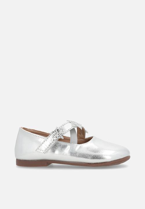 Pop Candy - Metallic ballerina pumps - silver