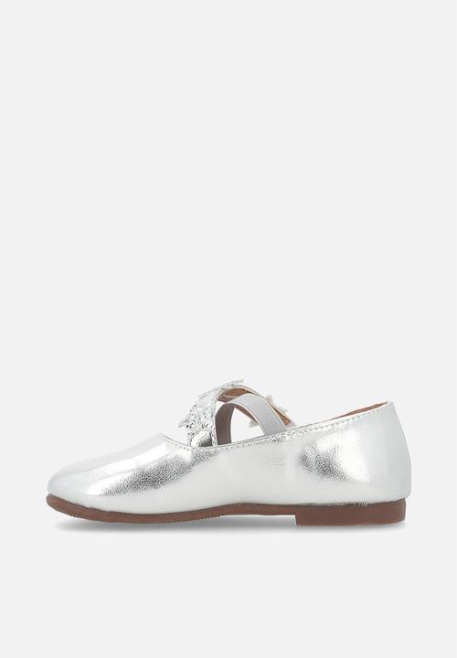 Pop Candy - Metallic ballerina pumps - silver