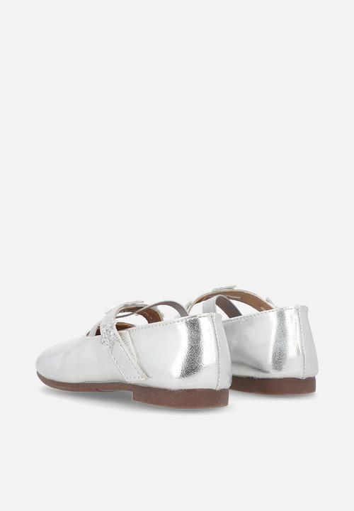 Pop Candy - Metallic ballerina pumps - silver