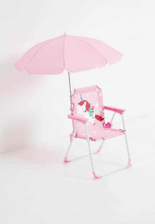 Pop Candy - Unicorn graphic camp chair - bright pink