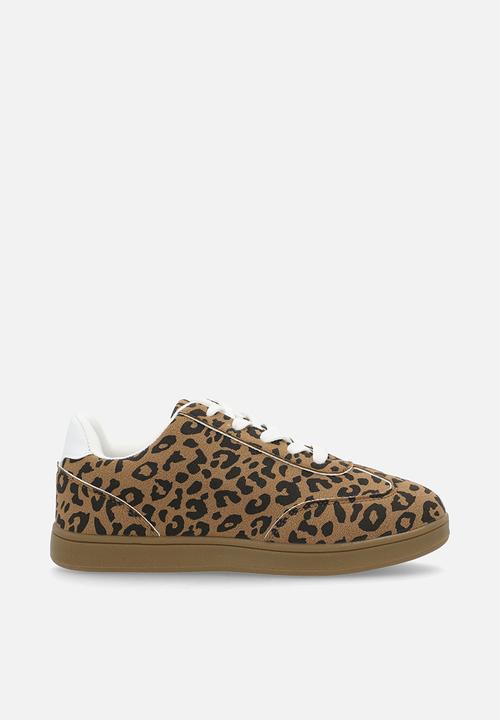 Pop Candy - Metallic leopard print sneakers - brown