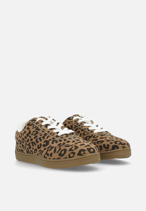 Pop Candy - Metallic leopard print sneakers - brown