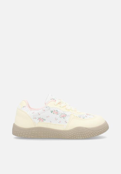 Pop Candy - Lace & floral sneakers - lt pink