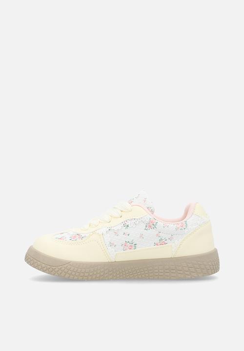 Pop Candy - Lace & floral sneakers - lt pink