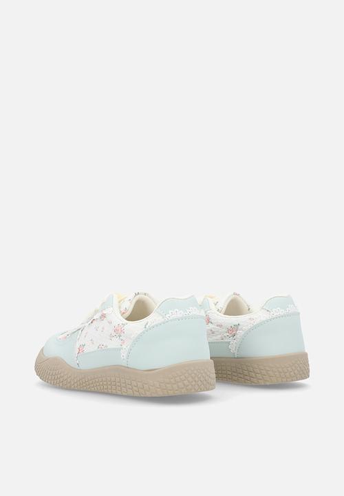 Pop Candy - Lace & floral sneakers - lt blue