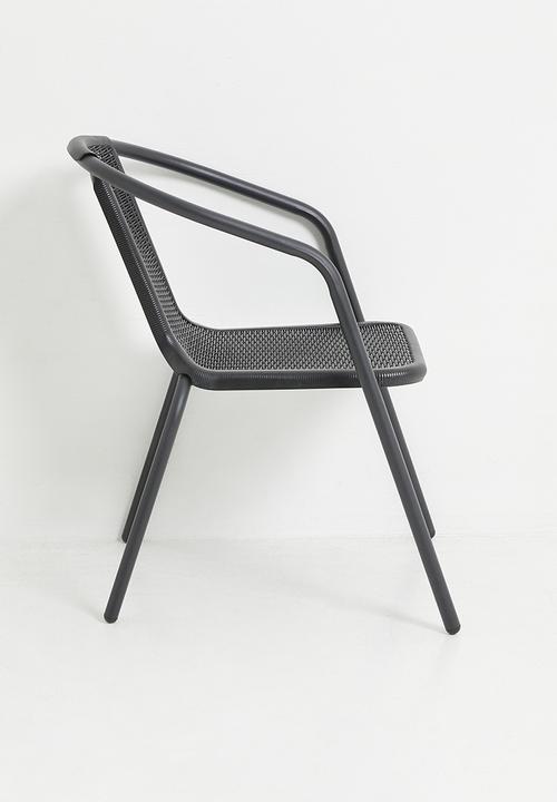 H&S - Outdoor Bistro Garden Chair - Black