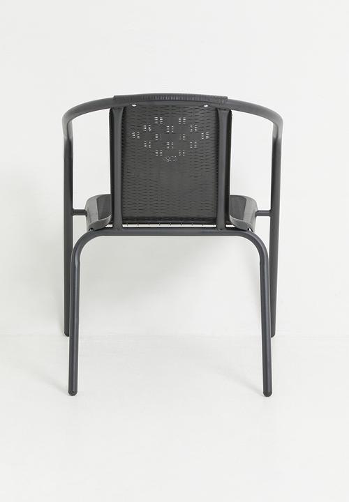 H&S - Outdoor Bistro Garden Chair - Black
