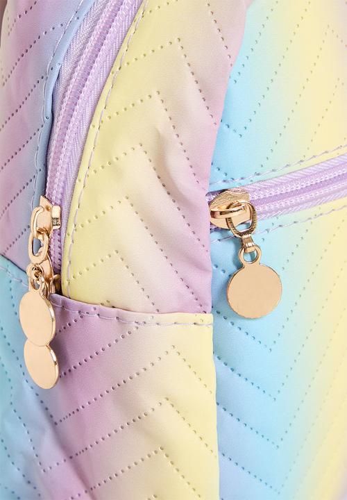Pop Candy - Chevron quilted backpack - multi