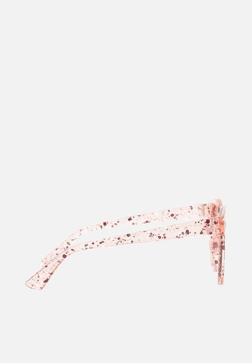 Pop Candy - Glitter round sunglasses - pink