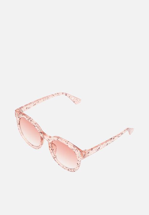 Pop Candy - Glitter round sunglasses - pink