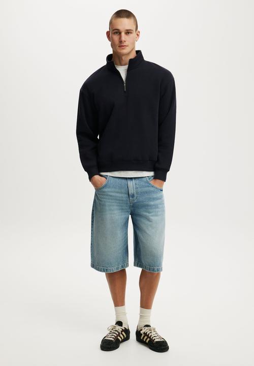 Cotton On - 1/4 Zip Fleece - Ink Navy