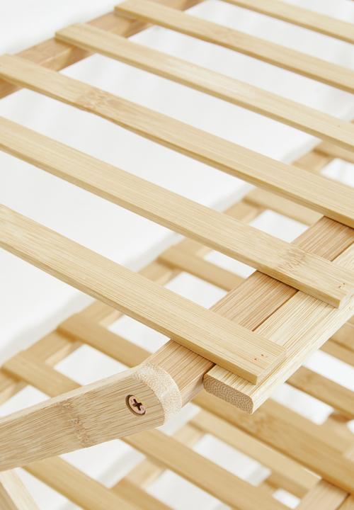 Storage Solutions - 5 Tier Bamboo Collapsible Storage Rack