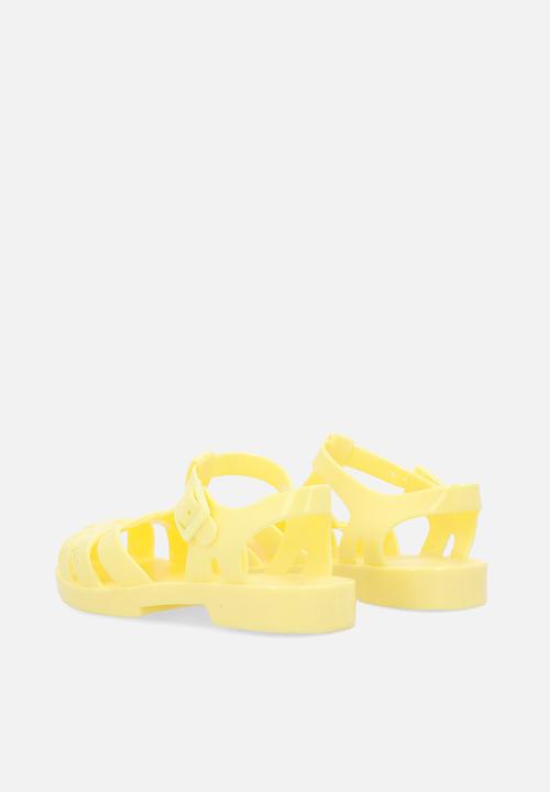 Pop Candy - Heart jelly sandals - yellow