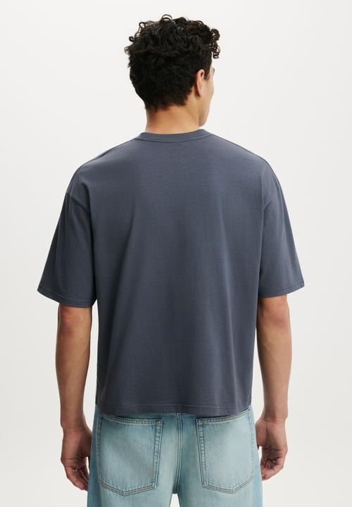 Cotton On - Cropped Fit T-shirt - Denim Blue