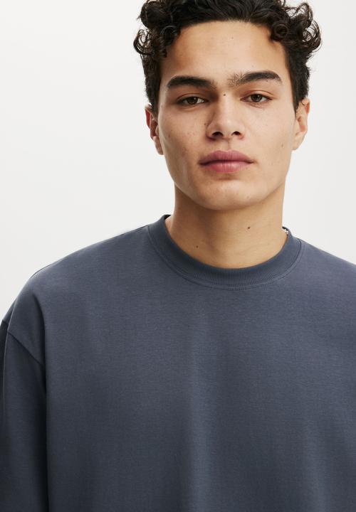Cotton On - Cropped Fit T-shirt - Denim Blue