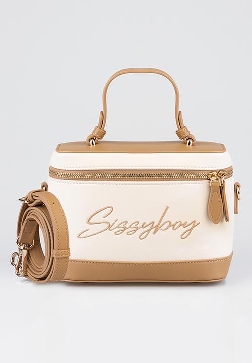 SISSY BOY - Mini Vanity Bag With Sissyboy Embroidary - Stone