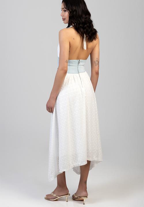SISSY BOY - Roxanne Midi Denim Dress - Light Vintage