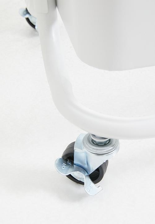 Storage Solutions - 3-Tier Metal Utiliity Trolley White