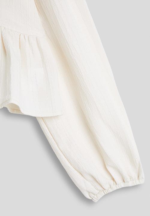 Pop Candy - Bow closure blouse - off white