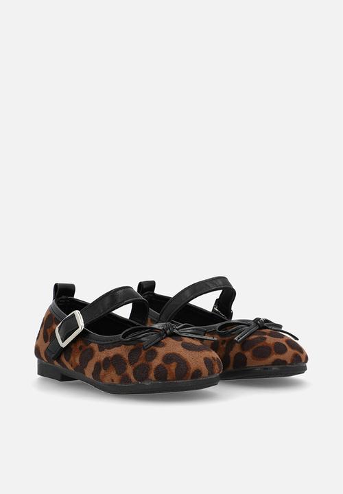 Pop Candy - Ankle strap pumps - dark leopard print