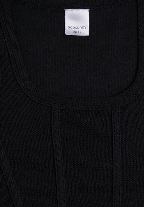 Pop Candy - 3 pack corseted top - black/brown/white