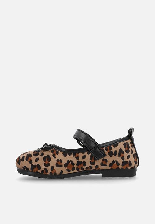 Pop Candy - Ankle strap pumps - lt leopard print