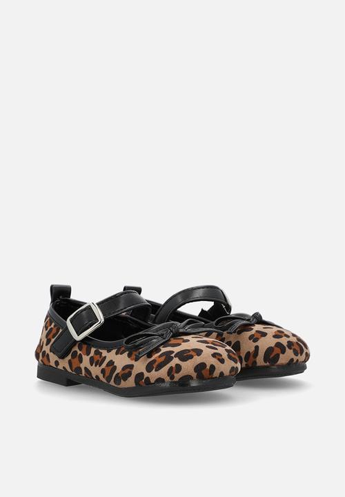 Pop Candy - Ankle strap pumps - lt leopard print