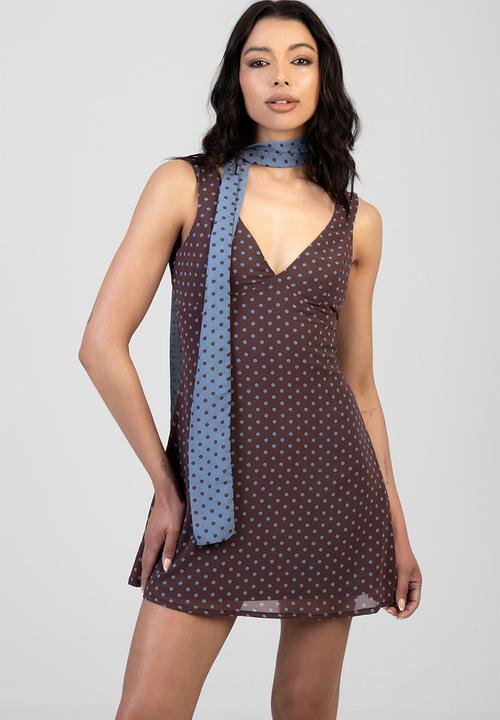 SISSY BOY - You'Re A Treasure Mini Dress - Brown