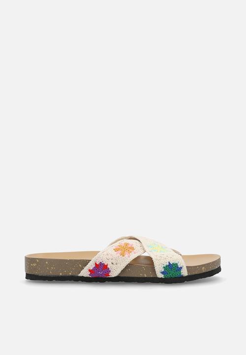 Pop Candy - Beaded crossover sandals - multi
